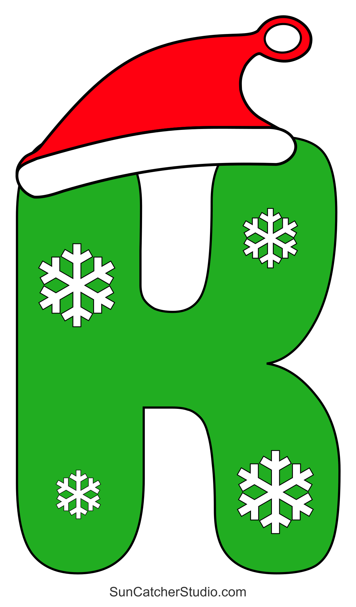christmas font (printable alphabet letters & clipart) – free